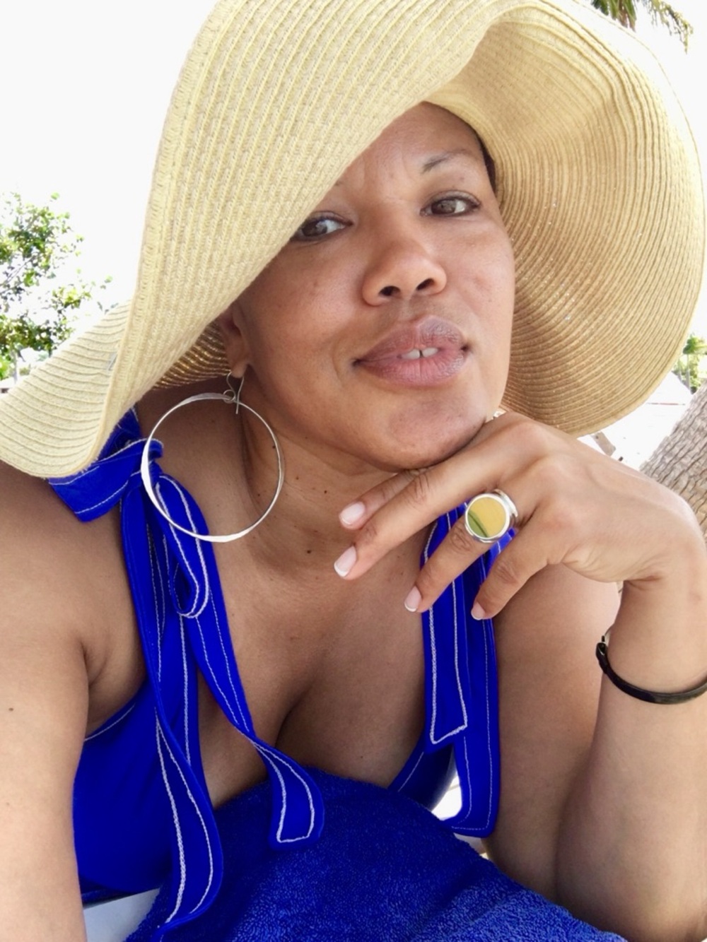 JCrew - Royal Blue One-Piece Swimsuit with Tie Straps. For @kelbd only. - Picture 4 of 8